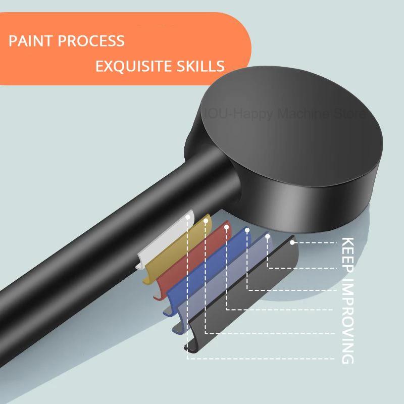 Schwarzer Duschkopf mit 5 Modi, verstellbarer Hochdruck-Wasserspar-Duschkopf, Wassermassage-Duschkopf, Badezimmer-Zubehör
