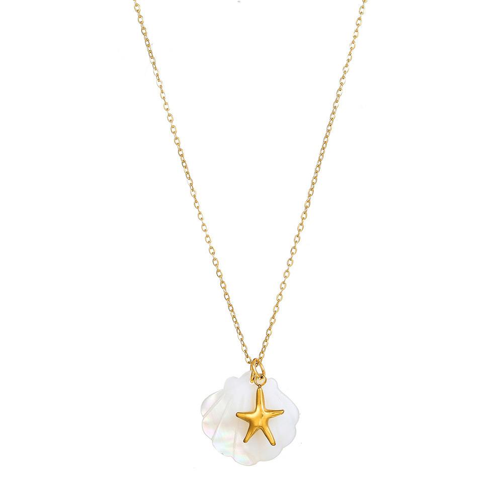 

Beach Turtle Necklace With Gold Plated Steel Pendant For Summer Vacation Accessories Gold C