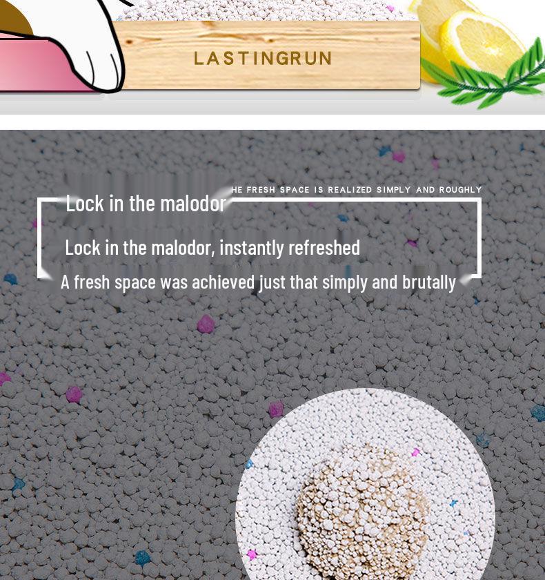 Lemon Deodorizing Bentonite Cat Litter - 1 Kg