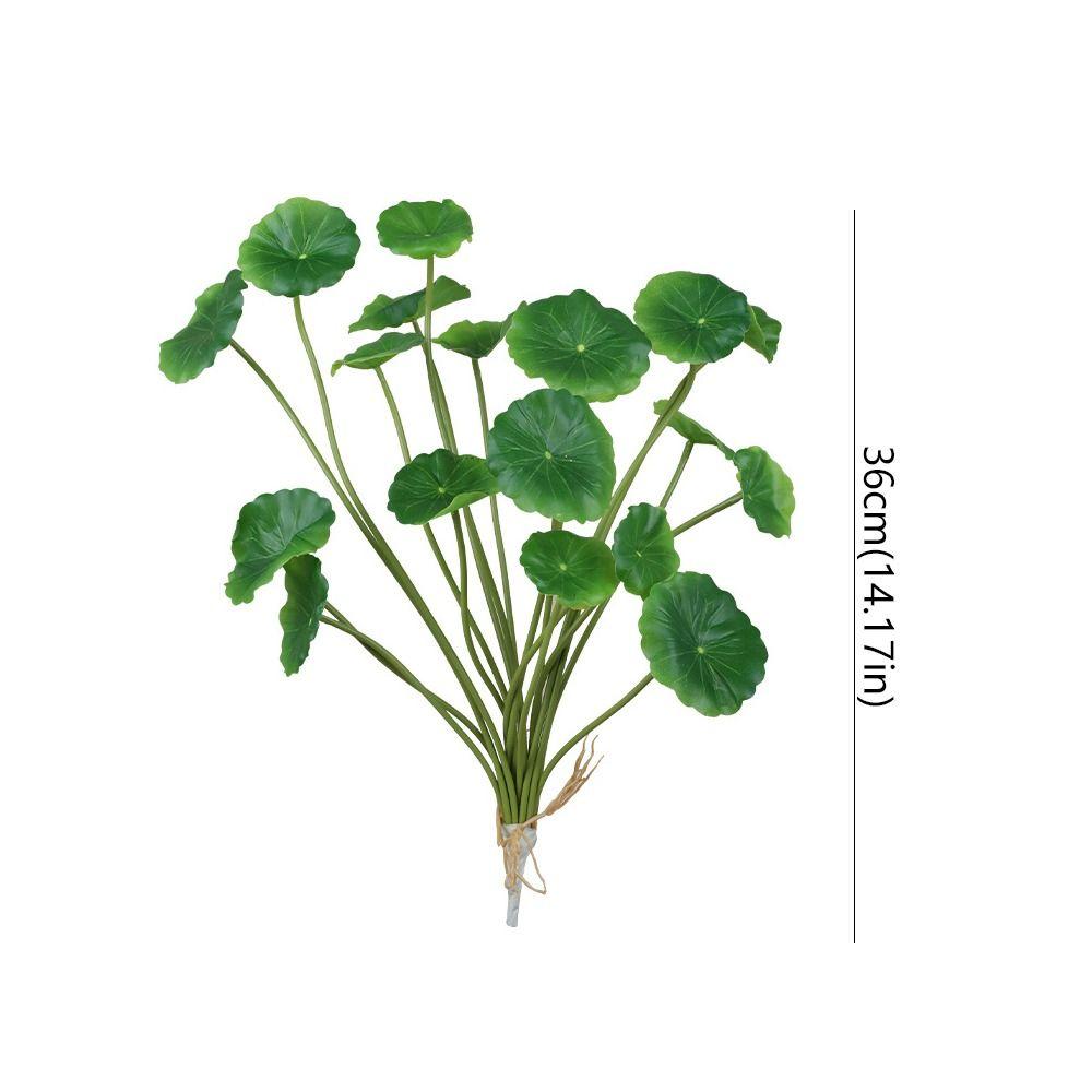 18 Heads Faux Lotus Leaf Plant Real Touch Fake Plants Artificial Lotus Leaf  Wedding Party