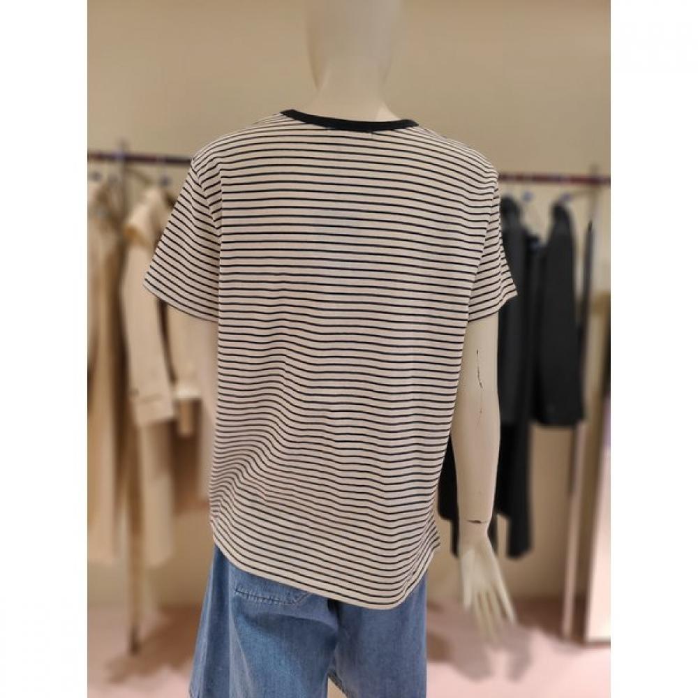 Cc Collect. Stripe Round Neck Tee C262psm133