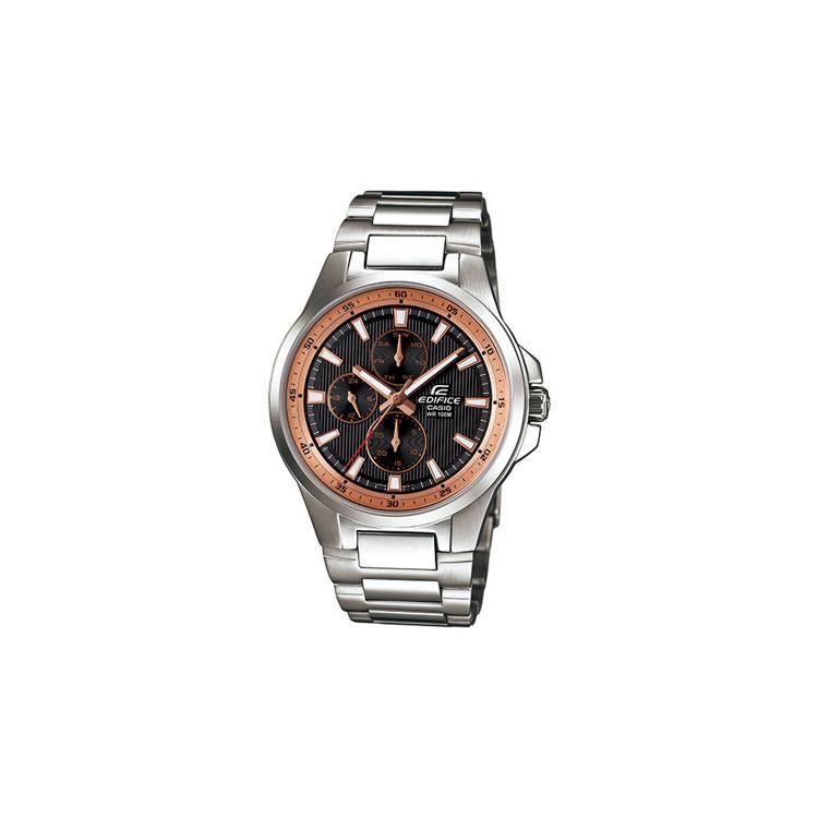 CASIO Men EDIFICE 46mm Black Watch EF-342DY-1A5VDF Black Dial