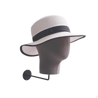 Tête de Mannequin Modèle Porte-Chapeaux Présentoir pour Perruques Support Durable Mural pour Chapeaux