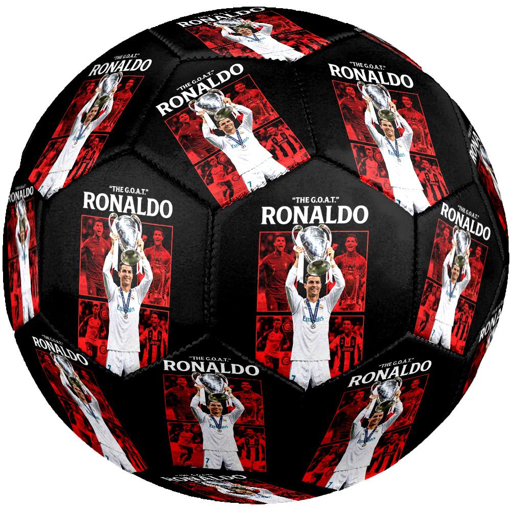 Ronaldo's Legendary Achievement Soccer Ball Size 5 Football Machine Sewn Indoor/Outdoor Universal Football Perfect Gift for Sports Enthusiasts