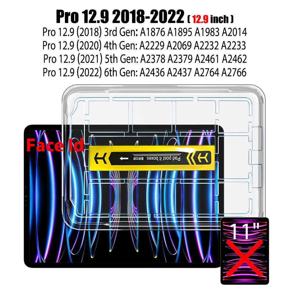 Tempered Glass Screen Protector for iPad Air 11 13 M4 M3 M2 Pro 11 13 M5 12.9 11th A16 10th 9th 8th 7th Air 5 4 3 10.2 10.5