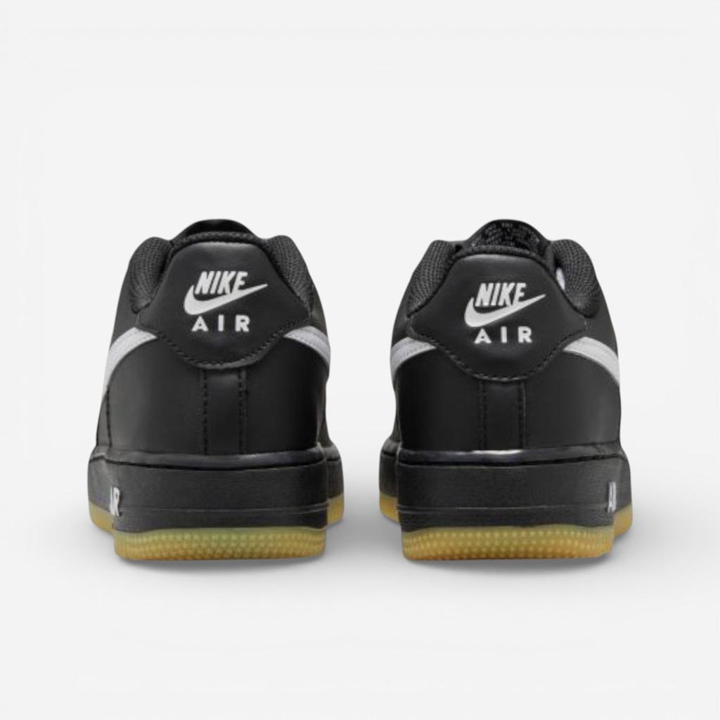NIKE Air Force 1 LV8 Black/White/Gum (GS)