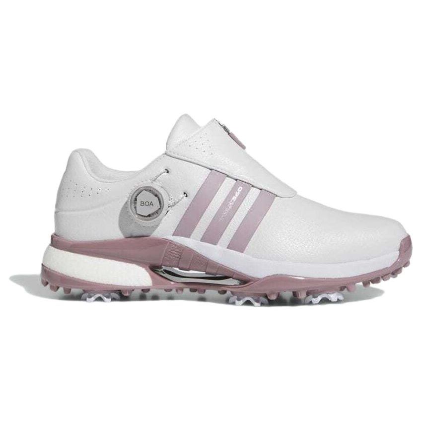 adidas Tour360 Bequeme Vielseitige Stoßdämpfende Strapazierfähige Low-Top Golfschuhe Damen Golfschuhe Lila Weiß IG8122