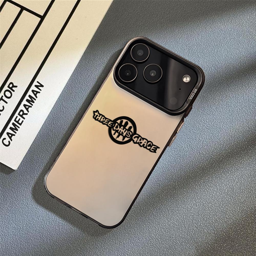 Fashion T-Three Days Grace Phone Case For iPhone 17 16 15 14 13 12 11 Pro Max Air Matte Laser Aurora Shockproof Funda