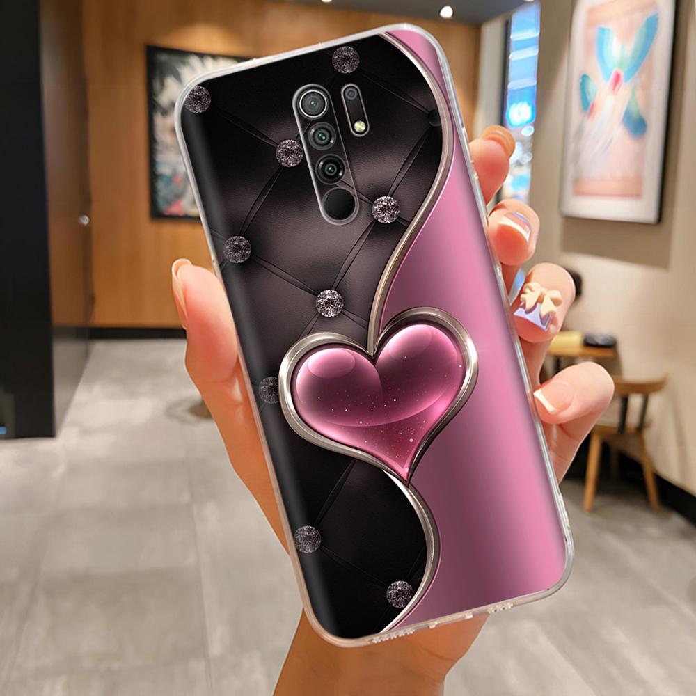 Phone Case For Xiaomi Redmi 9 Cute Panda Phone Cover For Redmi 9 Prime Redmi9 Cases Funda Soft Silicone Protective Back Cover