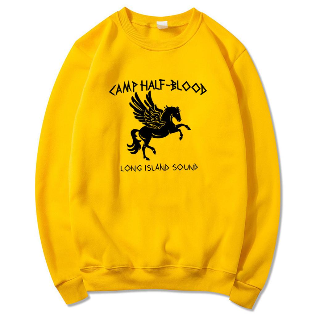 Unisex Camp Half Blood Sweatshirt Percy Jackson Hoodies Long Island Sound Olympian SPQR Pullover Vintage Unisex Sweatshirts Streetwear