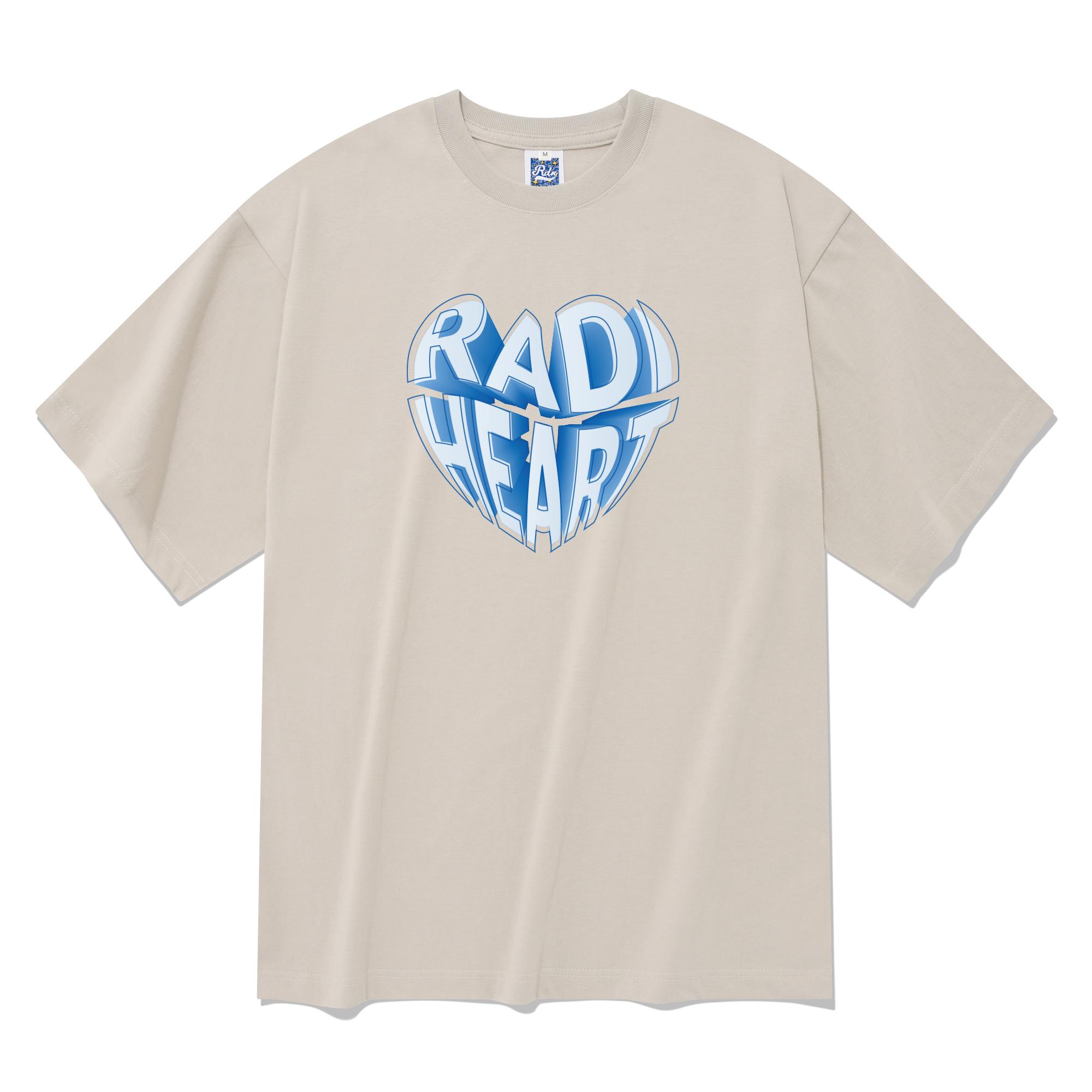 Radineo Heart Balloon Short Sleeve T-Shirt Beige S