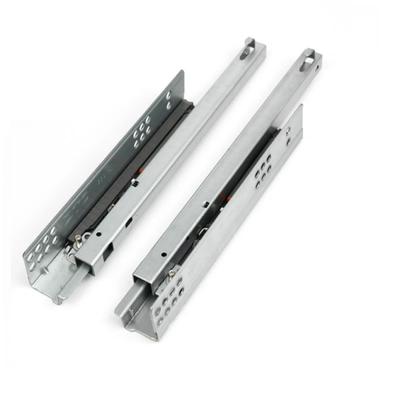 Under Mount Single Extension Drawer Slide Soft Close 3/4 Extension 2-Fold Pin Fixing DTC