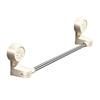Stainless Steel Suction Cup Double Rod Towel Rack Damage-Free Wall Mounted Double Bar Bath Towel Rack For Wet Dry Towels