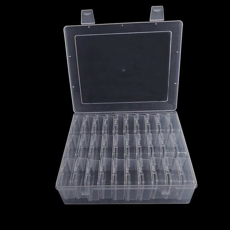 Storage Box for Nail Art Accessories, Classification and Packaging, Storage Box Set, 30+1 Compartments, Plastic Box Set