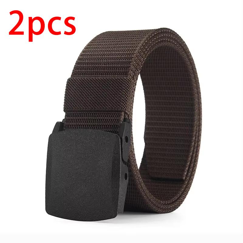 Cintura da Uomo Outdoor Casual in Tela Senza Metallo Allenamento Cintura Tattica in Nylon, Versatile Per Jeans, Abito, Casual, Per Uomini Donne