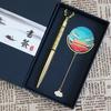 Beijing Tiananmen Metal Bookmark - Custom Engraved Cultural Gift Box