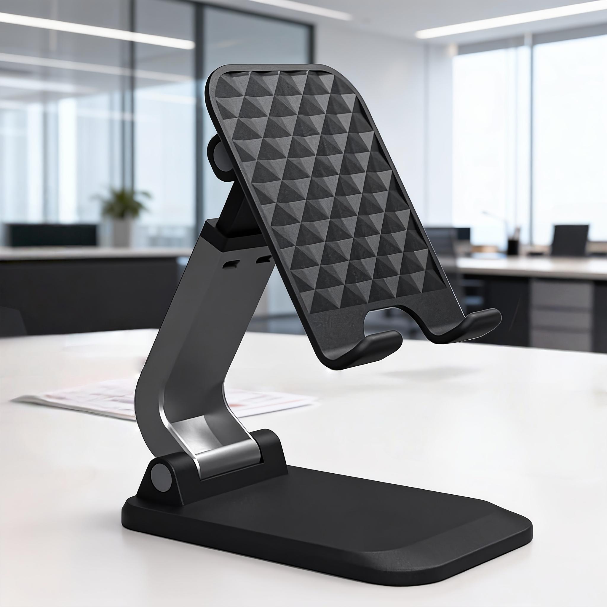 

Foldable Cell Phone Stand for Desk,Fully Adjustable Phone Holder,Portable Mobile Stand,Office Accessories,for All Smartphones чёрный