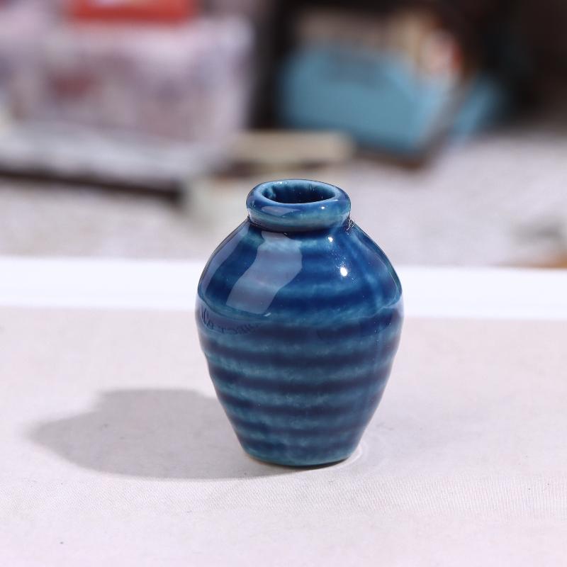 1 Stück Kreative 3D Stereo Heimdekoration Magnet Ins Style Puppenhaus Miniatur Keramik Kleine Vase Modell Kühlschrankaufkleber
