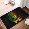 Rasta Löwe Jamaika Flagge Fußmatte Anti-Rutsch Außen Schnelltrocknend Jamaikanischer Reggae Fußmatte Boden Badezimmer Eingang Teppich Teppich