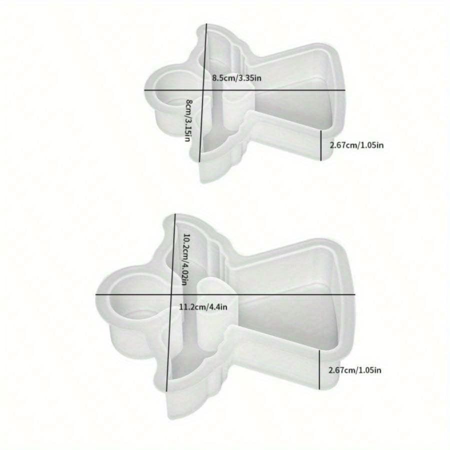 DIY Crystal Epoxy Resin Molds, Angel Mold, Fragrance Stone Plaster Candle, Heart Angel Silicone Mold