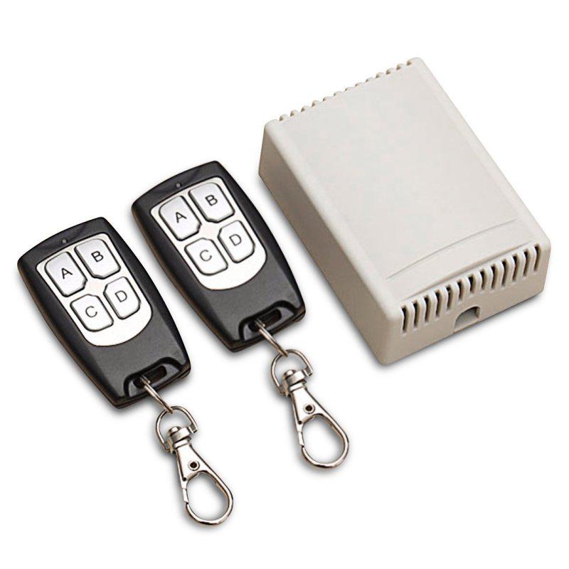 Interruptor de Control Remoto Inalámbrico de 4 Canales 433Mhz 12V Circuito Integrado con 2 Transmisores DIY