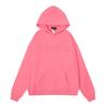 24 Cross-border European and American trendy brands Purple letter embroidered hooded sweater for men and women American high street solid 