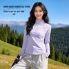 Baleno Women's Quick-Dry Half-Zip Stand-Collar T-Shirt