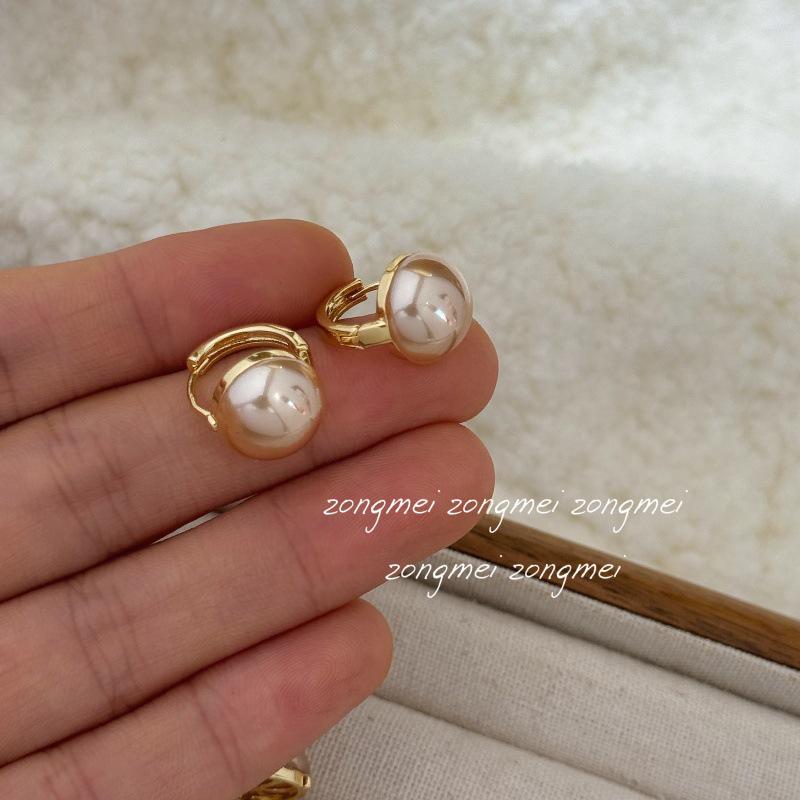 Ретро Жемчужные Беспрокольные Безболезненные Невидимые Клипсы-Серьги