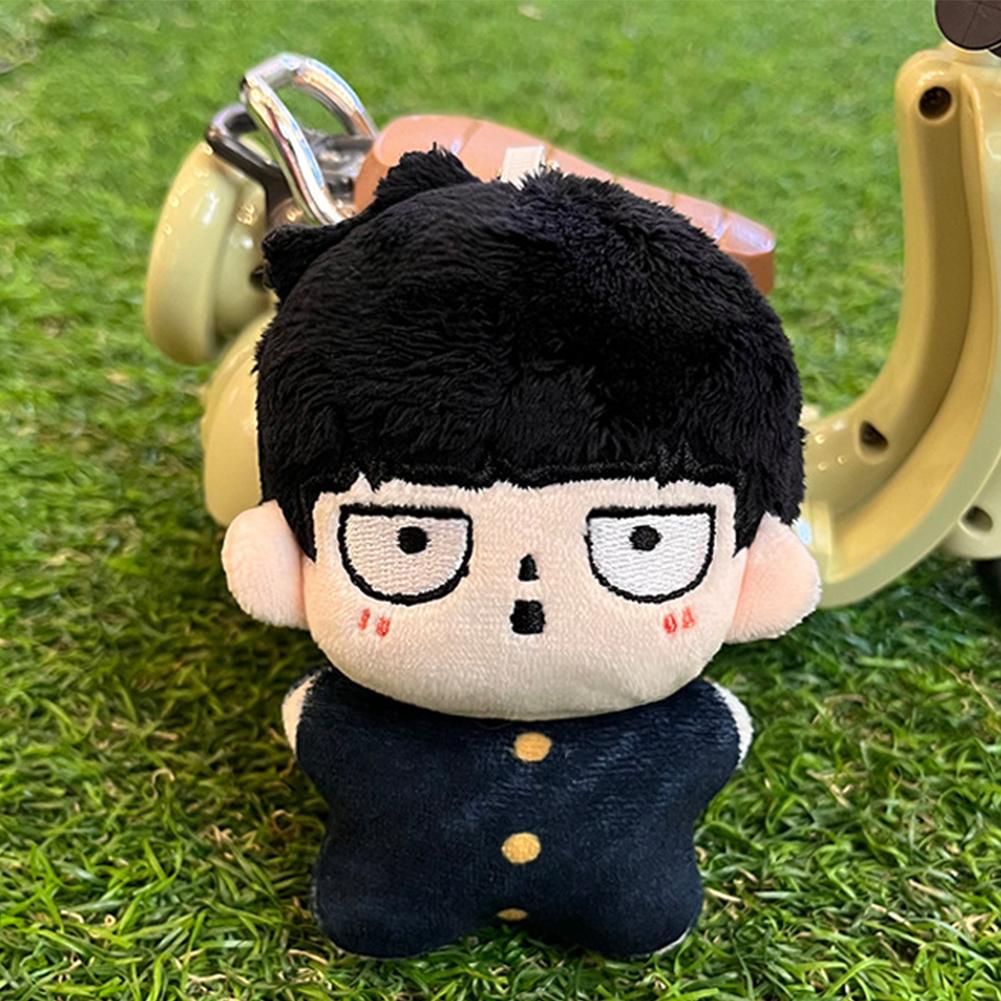 12cm Kageyama Shigeo Plush Doll Keychain Bag Pendant Cartoon Anime Figure Reigen Arataka Plushies Kawaii Stuffed Toy Collection