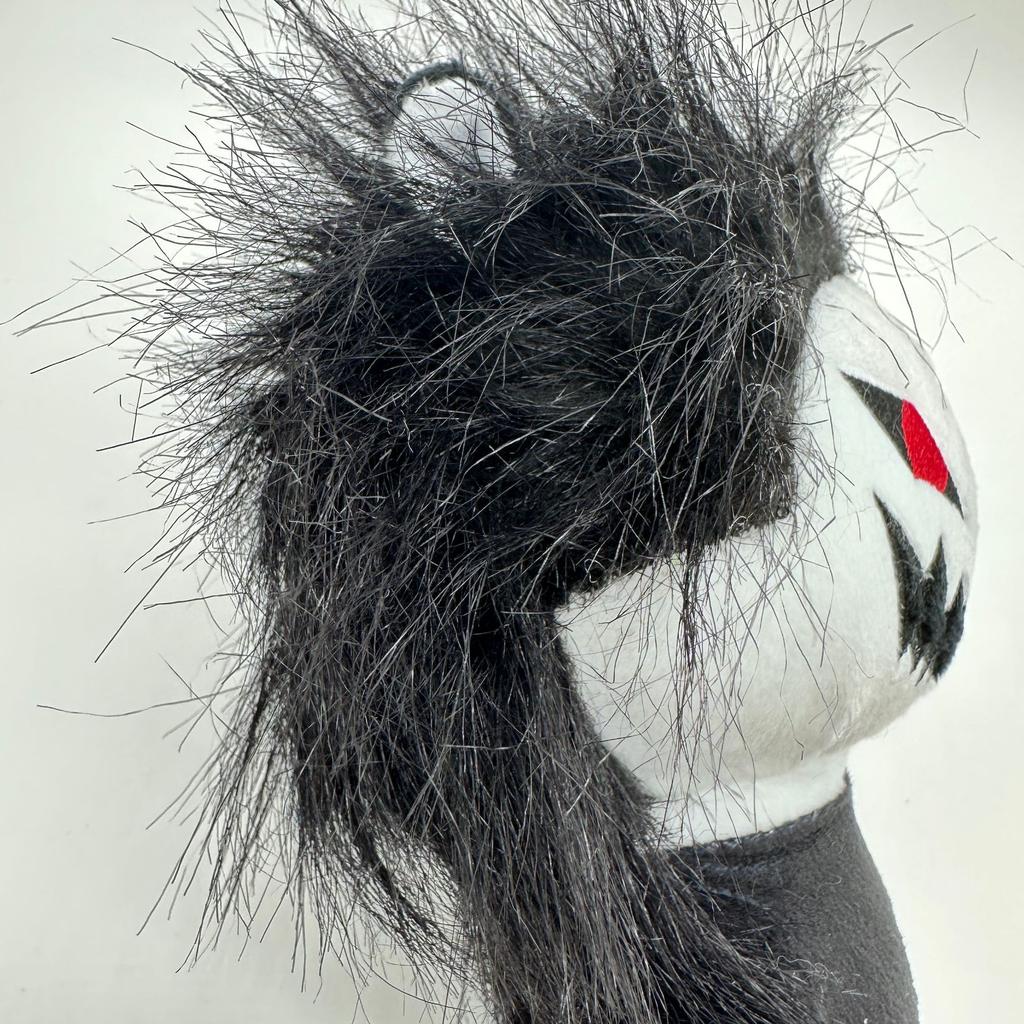 Zxc Cat Plush Ужасающая черно-белая ухмыляющаяся кошка Хэллоуин