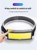 Rechargeable 180° Head Lamp Flashlight COB LED Super Bright Headlamp Outdoor Waterproof Running Fishing Camping Hiking Headlight
