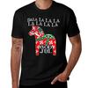 Dala Horse Dala La La La Funny Christmas God Jul Swedish Sweden Tshirt Funny T Shirts Cotton Tshirt