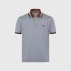 Brand Logo Striped Contrasting Spring and Summer Casual and Comfortable Men's Short Sleeved Polo Shirt