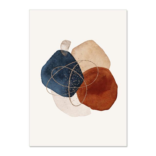 Abstract Wall Art Geometric Line Morandi Watercolor Canvas Paiting Prints And Posters Wall Pictures For Living Room Home Decor No Frame