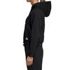 adidas Sweatshirts Women's Black Hooded Moderate Cardigan DU6570