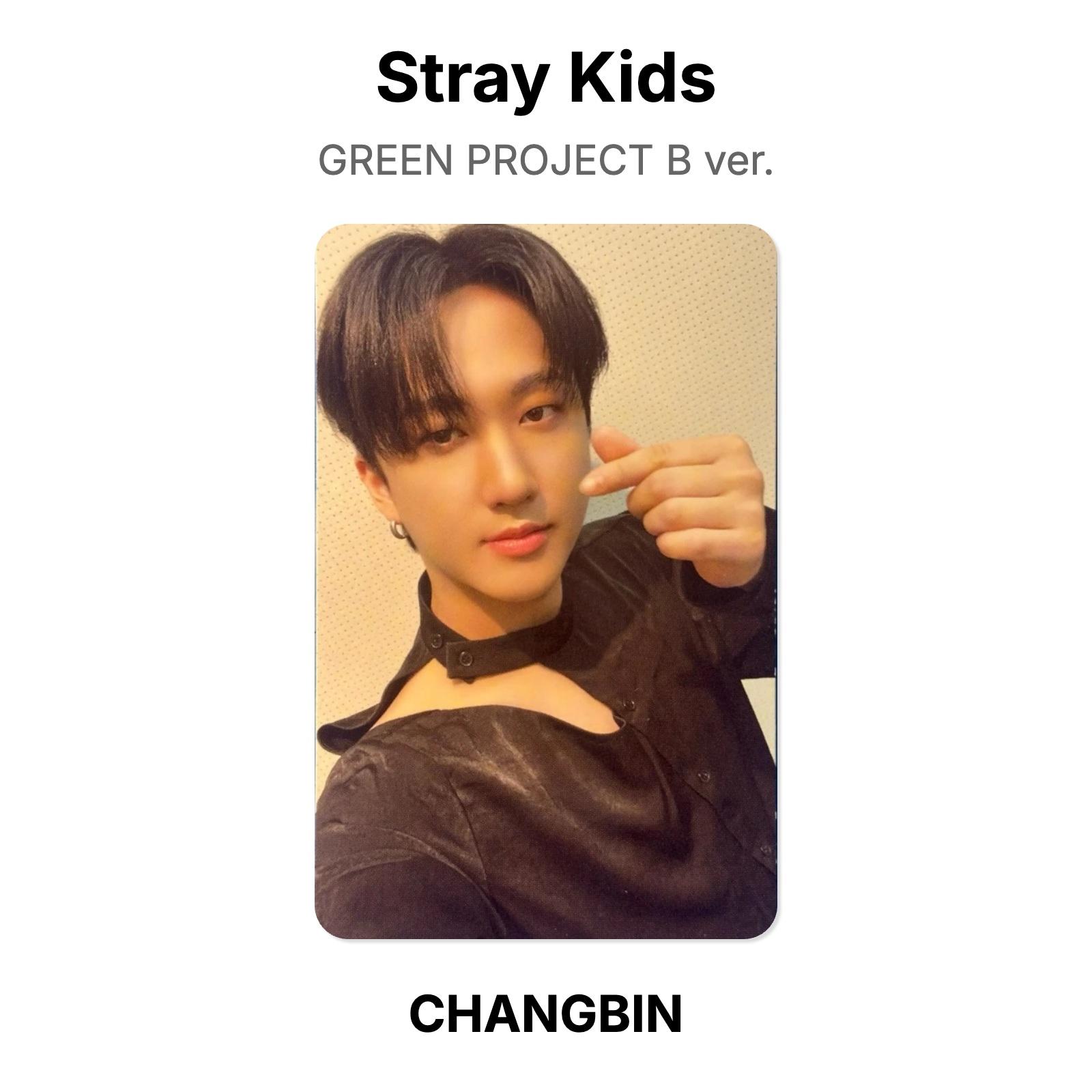 Stray Kids GREEN PROJECT B ver. Official Photocard CHANGBIN