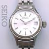 Used Working Item SEIKO Ladies Automatic 2205-0040 Date Vintage Silver Genuine Belt