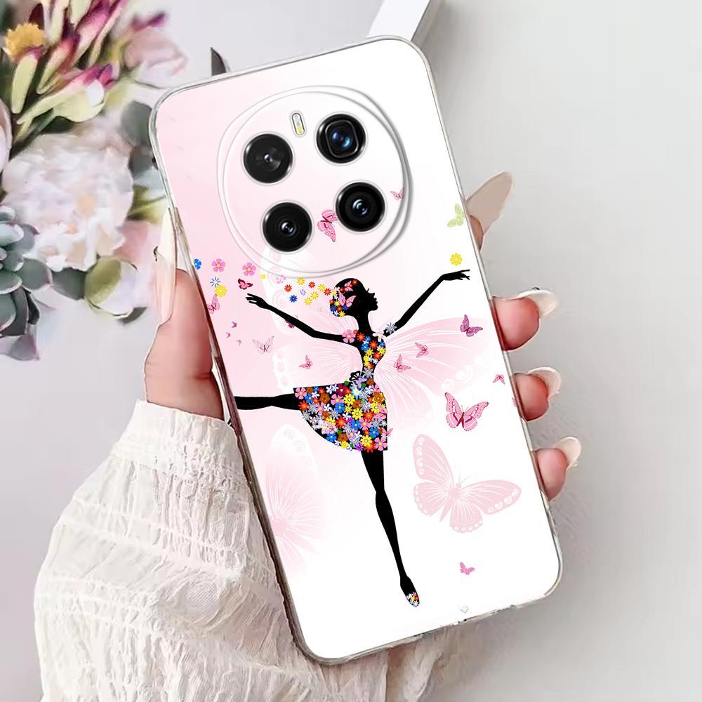 For Honor Magic 7 Pro Silicone Case Cute Pattern Soft Clear TPU Phone Cover For Huawei Honor Magic7 Pro Funda Transparent Bumper