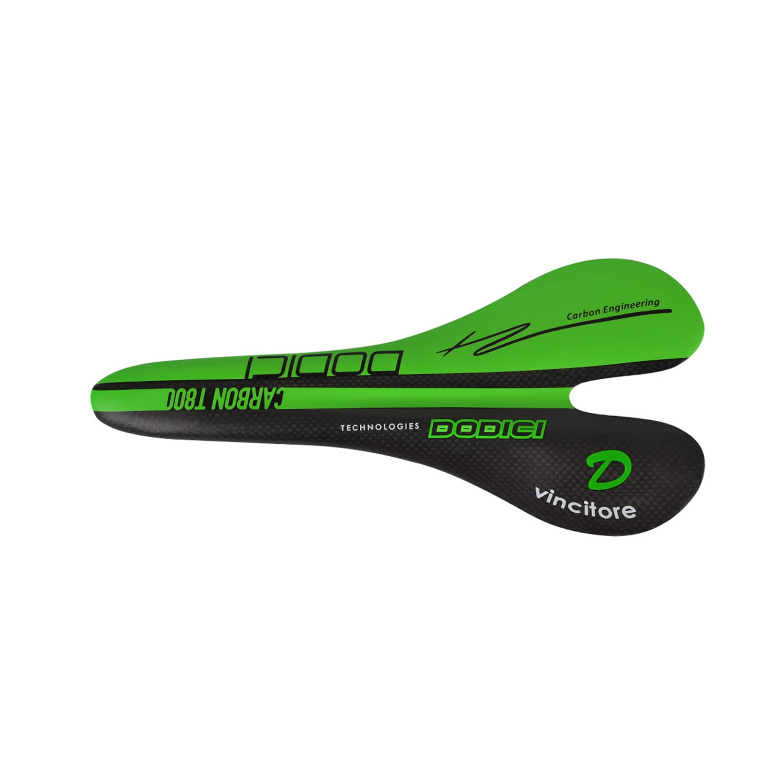 

OSC Bicycle Saddle Carbon Cycling Saddle Ultra Lightweight Shock Absorption Mountain Bike Road Bike Saddle Perforated Carbon Saddle зелёный