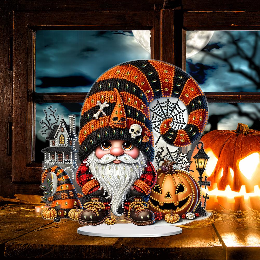 Acrylic Halloween Goblin Diamond Painting Tabletop Ornaments Kit Rhinestones Desktop Ornaments Diamond Painting Desktop Decors
