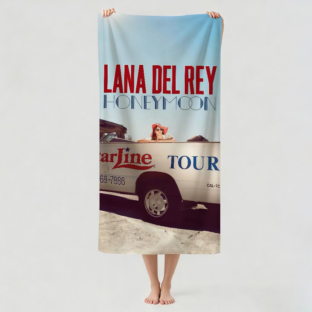 Sänger L-Lana Del R-Rey Handtuch Trocknen Badetuch Anwendbar Für Leichtes Schwimmen Camping Yoga Strand Aus