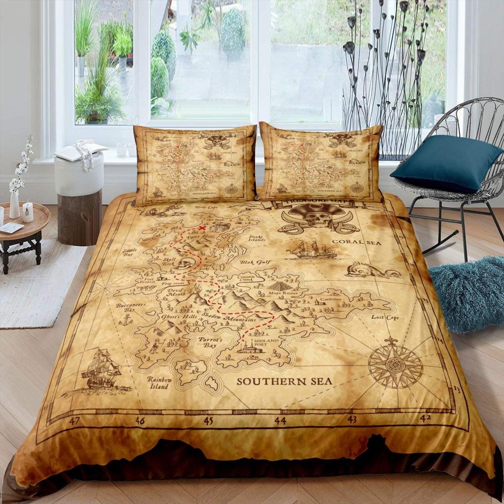 Sailing Boat Duvet Cover,Romantic City Sunset View Bedding Set,Colorful Boat Comforter Cover Valentine's Day Theme Quilt Cover