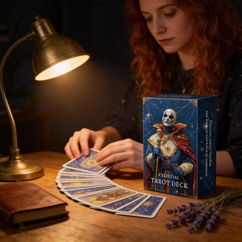 Tarot Card Deck With Blue Dream Theme For Entertainment And Skill Building