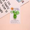 Cute Flocked Frog Keychain Pendant - Creative and Decorative Accessory