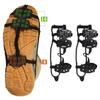 24 Tooth Ice Climbing Crampons Ice Crampons Snow Skid Spikes Winter Shoe Cover Clip Crampons for Mountaineering Outdoor