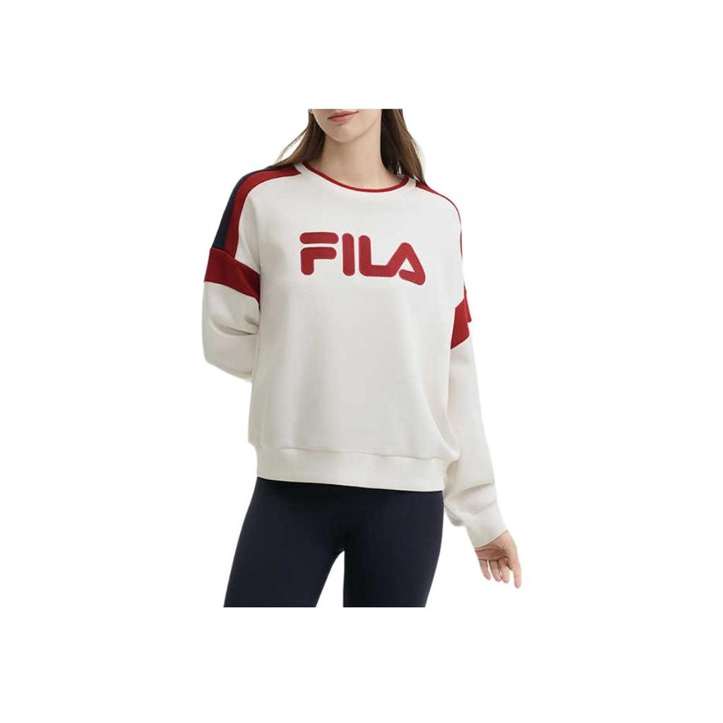 New FILA Sweatshirt Women's Fresh Ivory F11W449207FIV