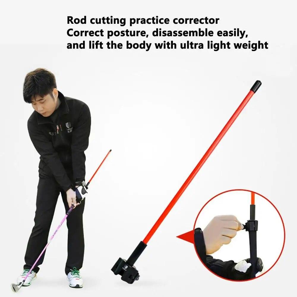 Golf Swing Trainer Stick Beginner Golf Cut Indicator Activity Buckle Golf Chipping Auxiliary Training Golf Gesture Correction