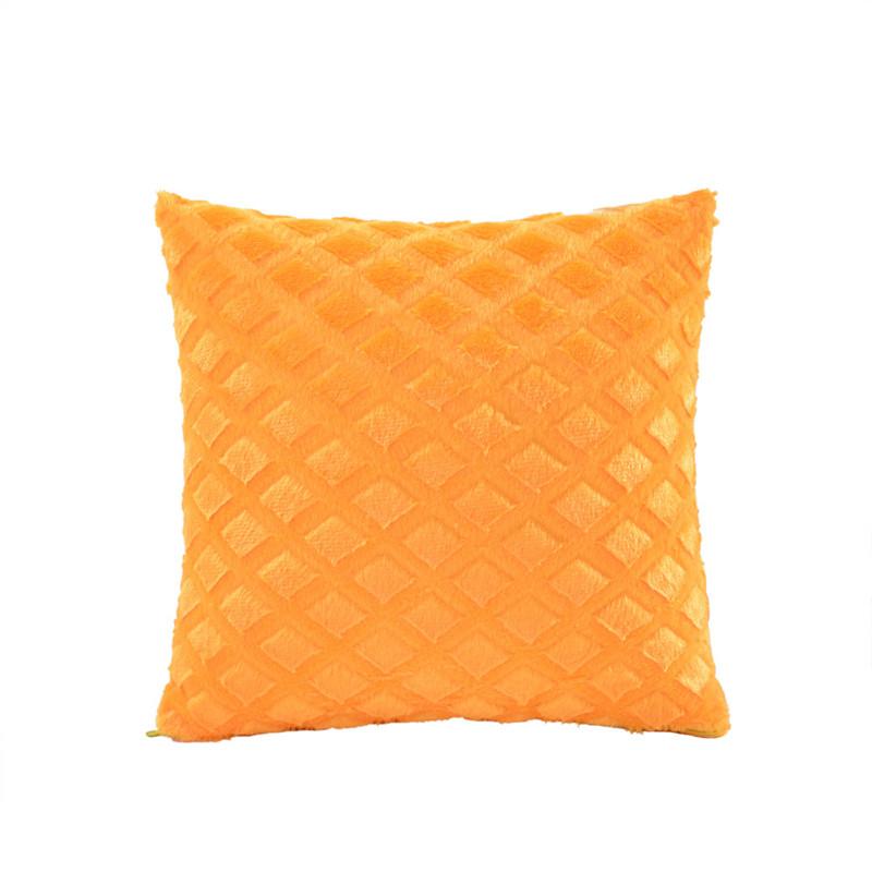 43x43cm Weiche Plüsch Quadratische Kissenhülle Uni Farbe Dekoration für Zuhause Wohnzimmer Sofa Stuhl Sitz