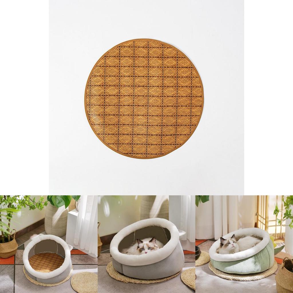 Soft And Comfortable Cat Bed Wholesale New Summer Cat House Semi-enclosed Pet Supplies