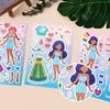8 Stuks/Set Doe-het-zelf Stickers Puzzel Gezicht Verwisselende Stickers Dier Assembleerspel Montessori Cognitie Educatief Speelgoed Voor Kinderen Kinderen